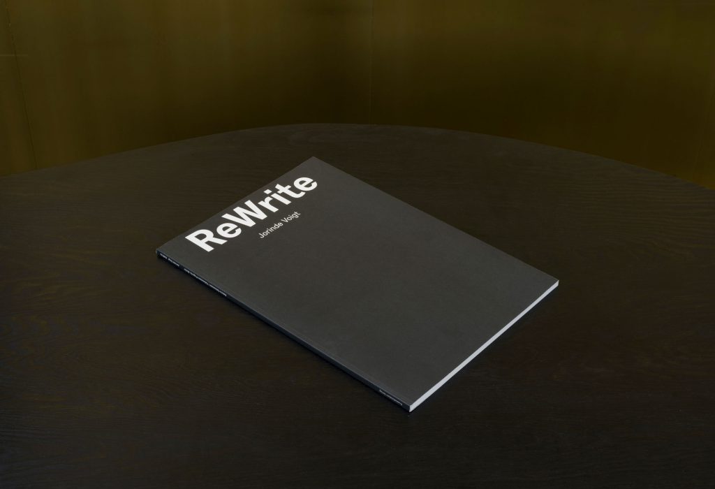 Jorinde Voigt – ReWrite, Catalog on the occasion of the same entitled exhibition at Galerie Fahnemann, Fahnemann Projects, Berlin, Editor: Clemens Fahnemann, Jorinde Voigt, Text: Andrew Cannon, Language: English, German, total pages: 67, Publishing: KraskaEckstein Verlag, ISBN: 978-3-940717-04-7, Price: €15,00